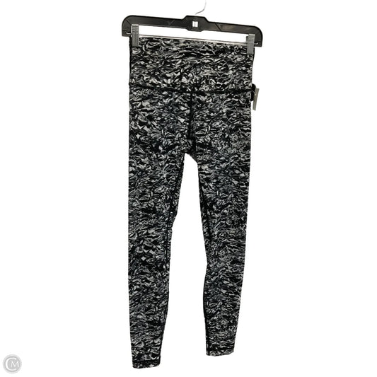 Athletic Leggings By Lululemon In Black & White, Size: S