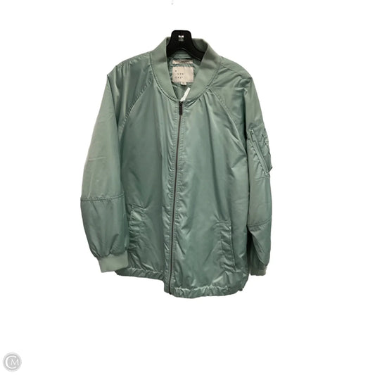 Jacket Windbreaker By A New Day In Aqua, Size: Xl