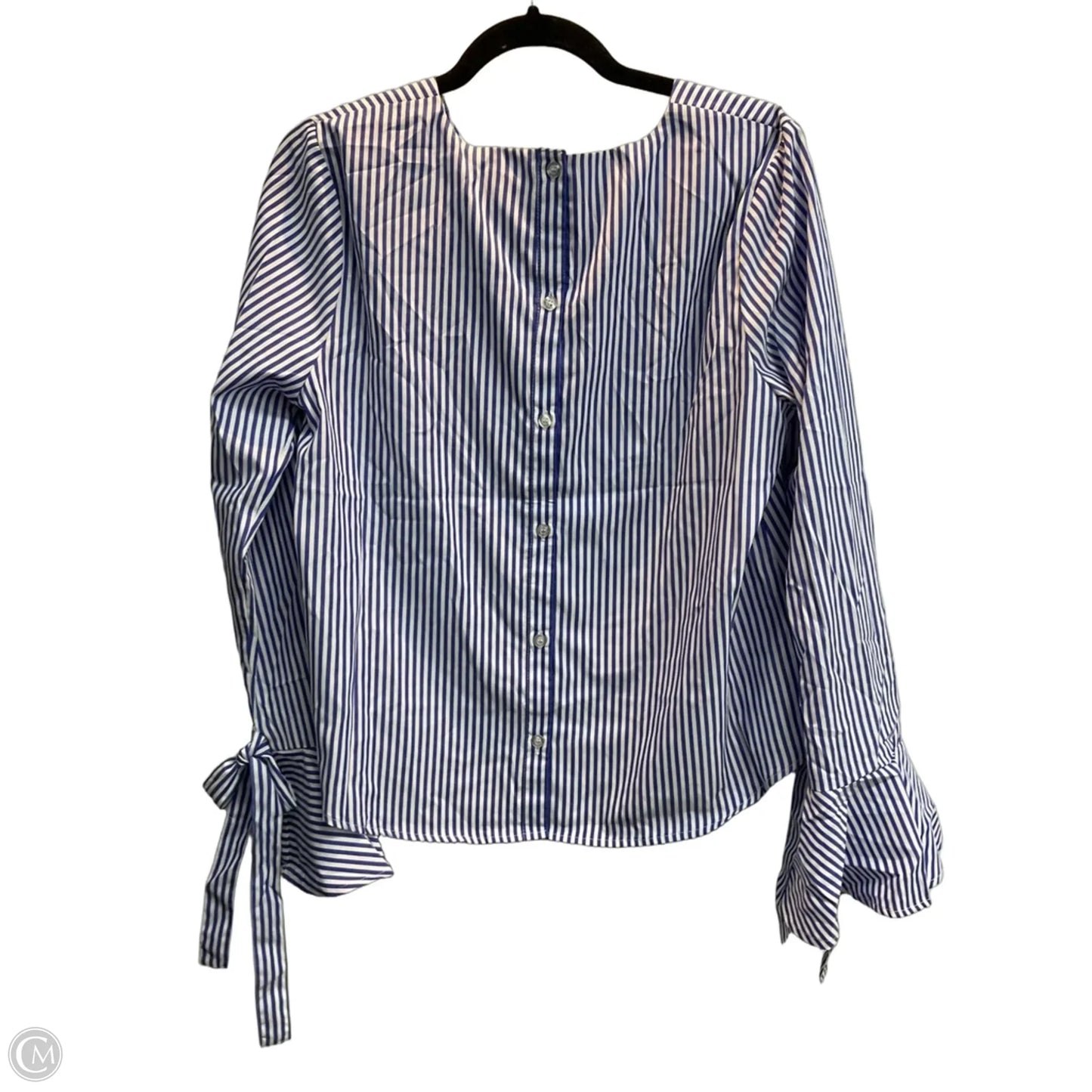 Top Long Sleeve By Joa In Striped Pattern, Size: M