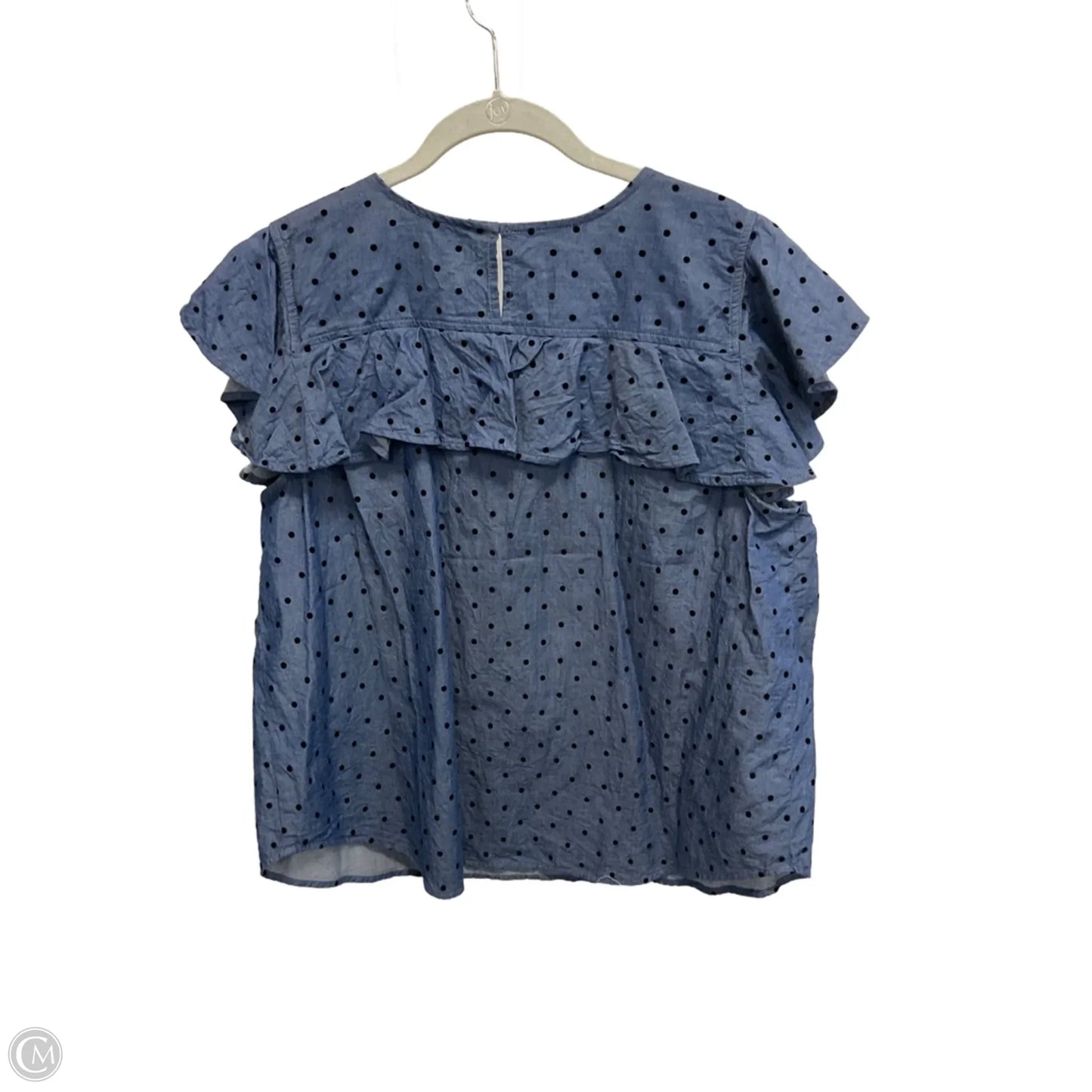 Blouse Sleeveless By Ann Taylor In Polkadot Pattern, Size: Xl