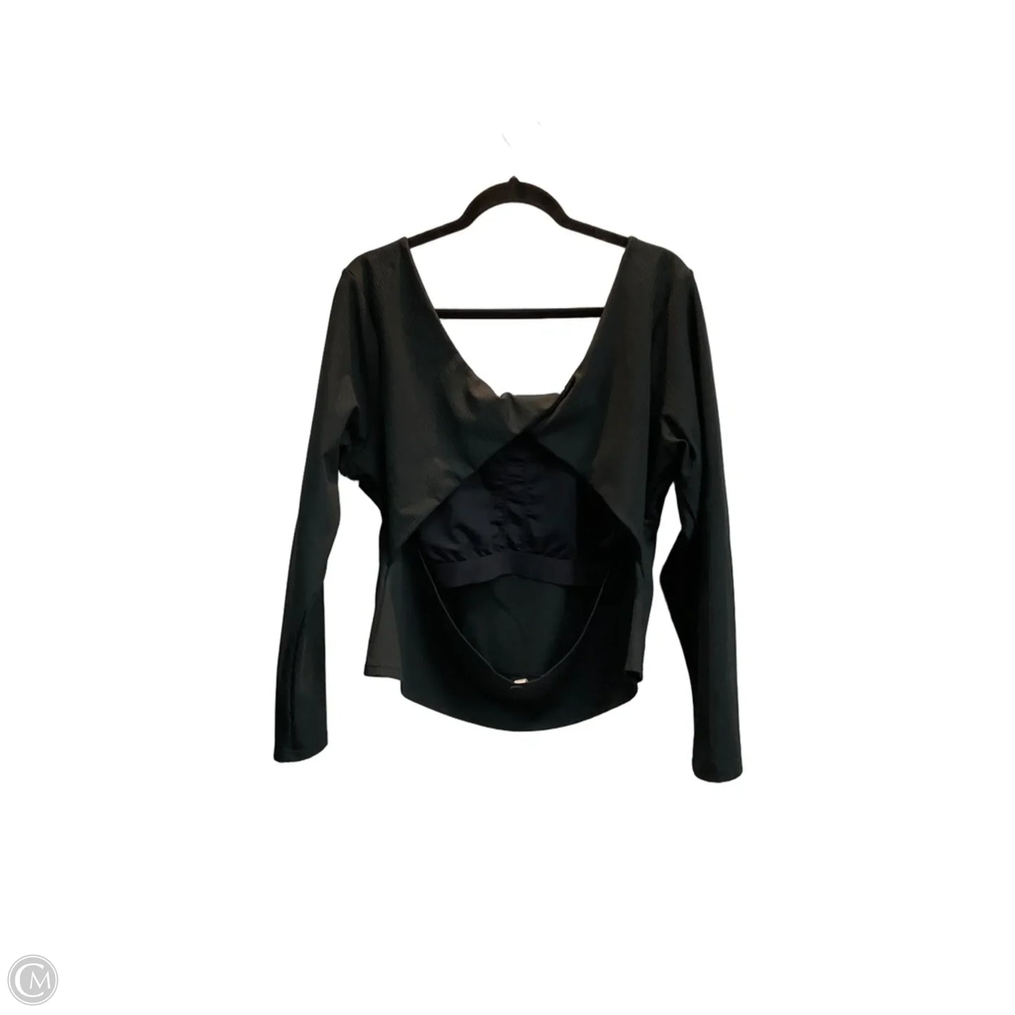 Top Long Sleeve By Fabletics In Black, Size: 3x