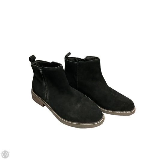 Boots Ankle Flats By Crown Vintage In Black, Size: 10
