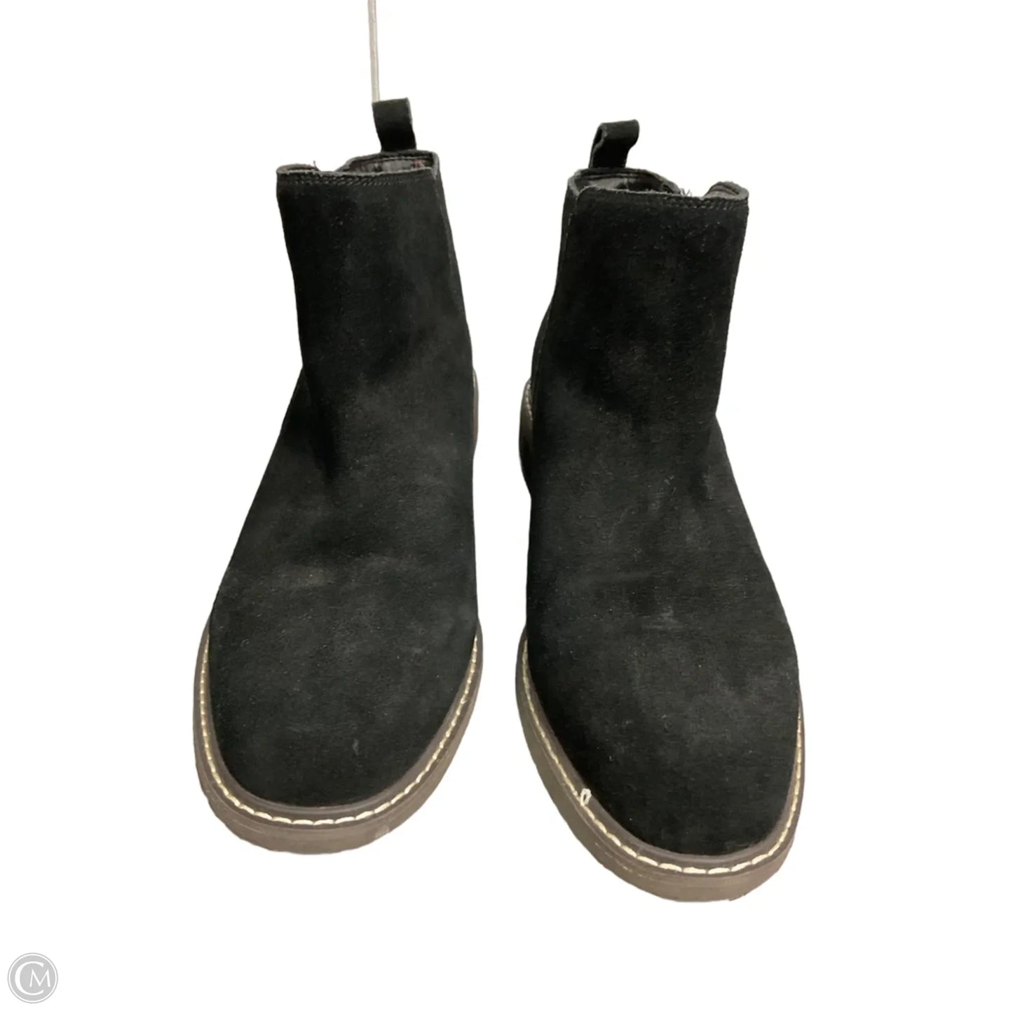 Boots Ankle Flats By Crown Vintage In Black, Size: 10