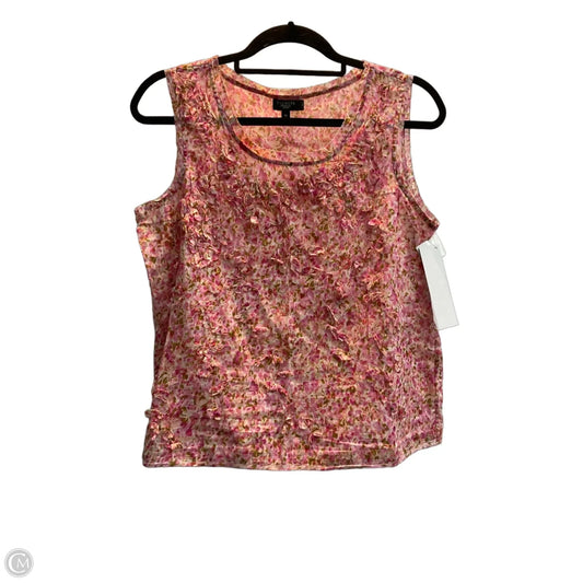 Top Sleeveless By Talbots In Pink, Size: Mp