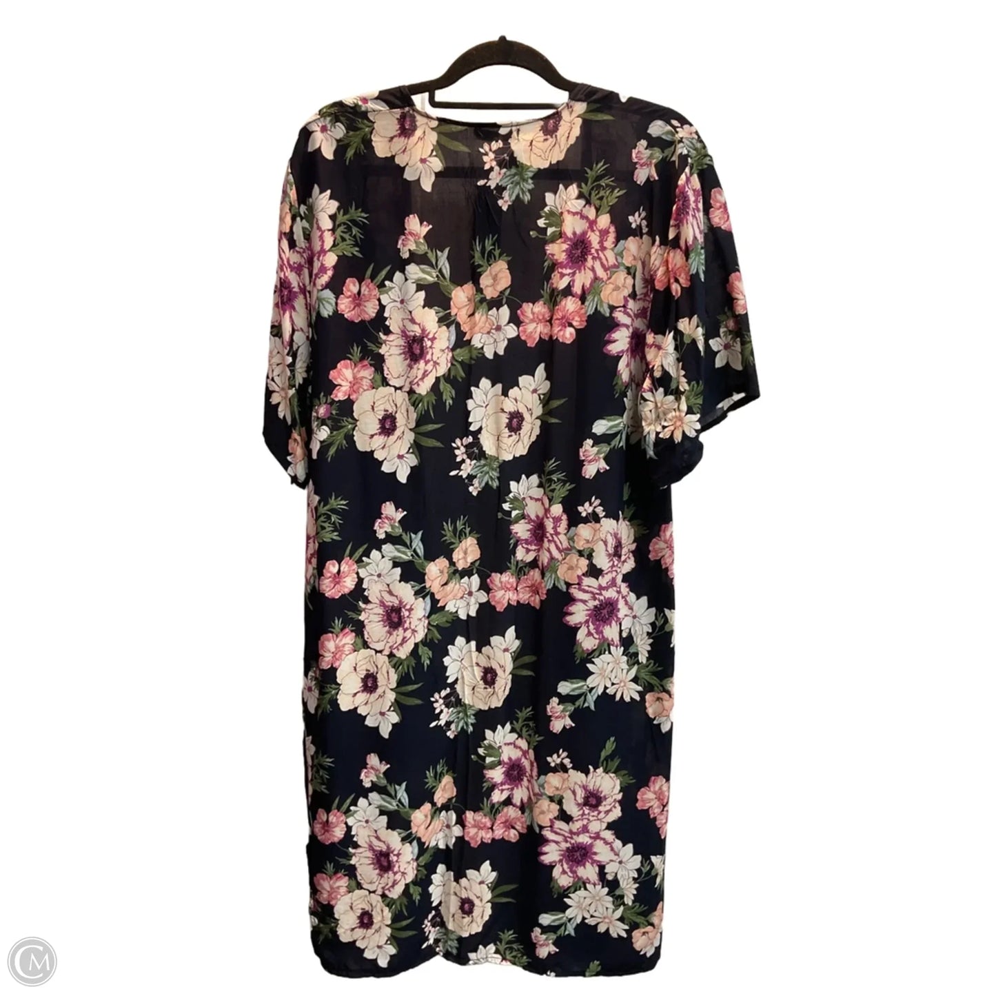 Kimono By Clothes Mentor In Floral Print, Size: Osfm