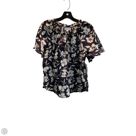 Blouse Short Sleeve By Velvet In Navy, Size: S