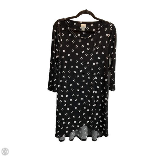 Tunic 3/4 Sleeve By Chicos In Polkadot Pattern, Size: S