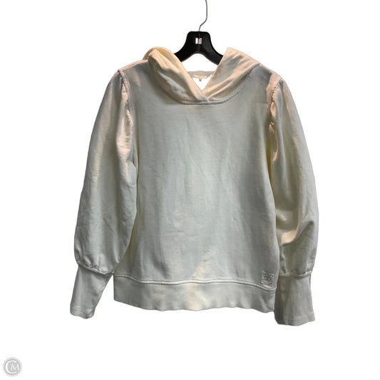 Athletic Sweatshirt Hoodie By Calia In White, Size: M