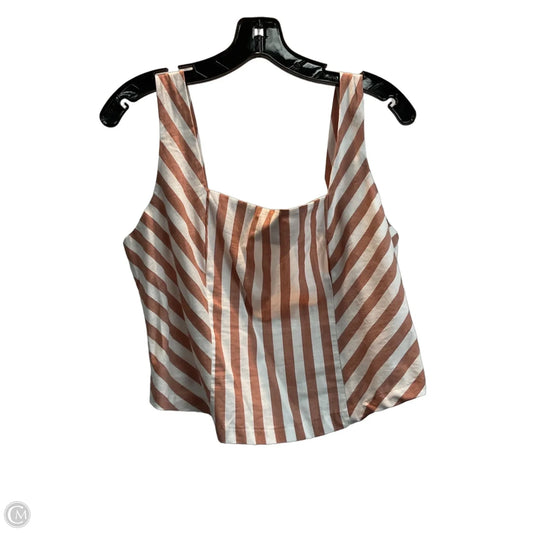 Top Sleeveless By Maurices In Striped Pattern, Size: L