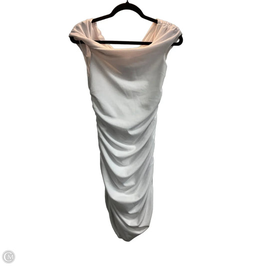 Dress Party Midi By Abercrombie And Fitch In White, Size: M