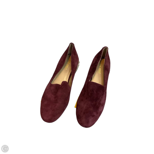 Shoes Flats By Nine West In Maroon, Size: 6.5