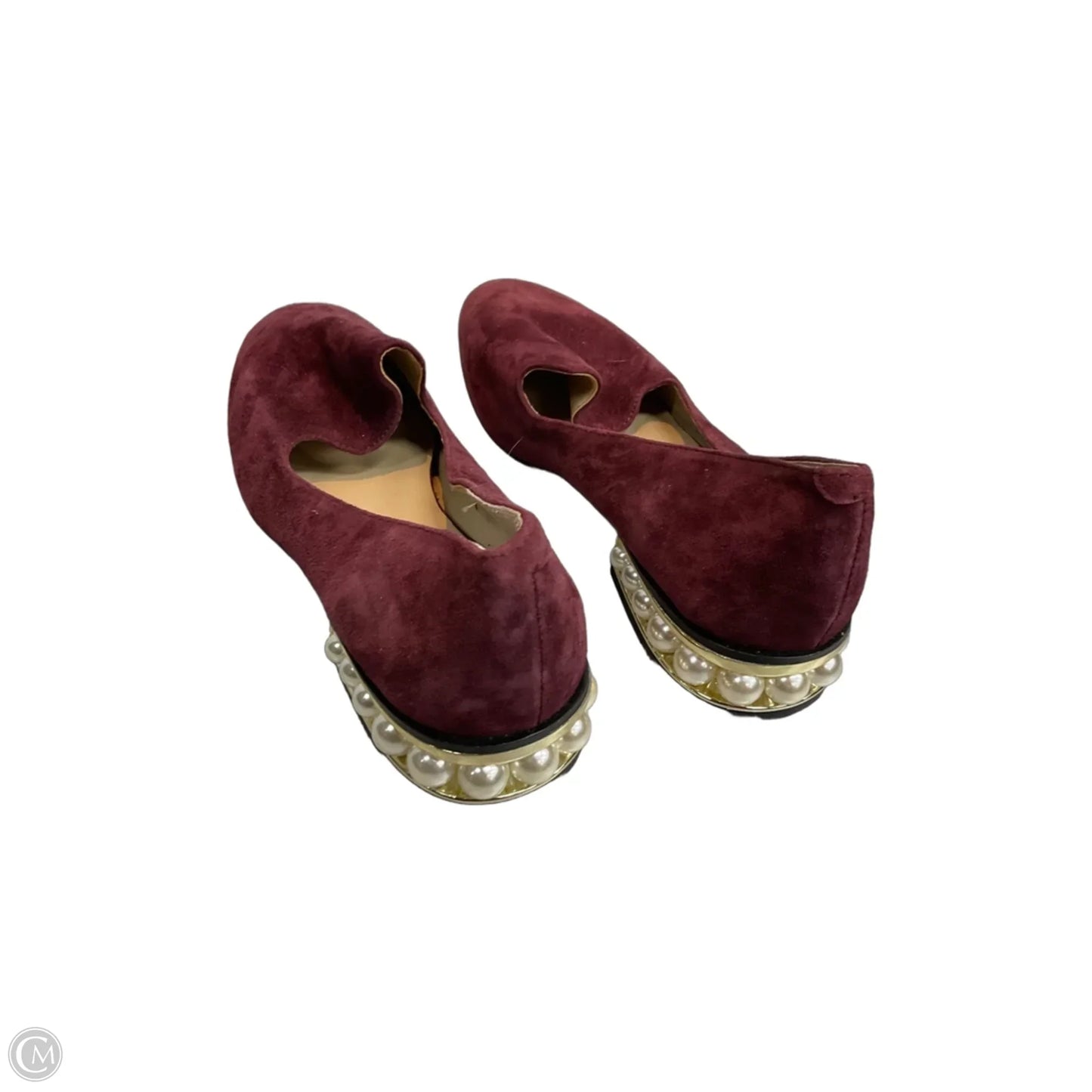 Shoes Flats By Nine West In Maroon, Size: 6.5
