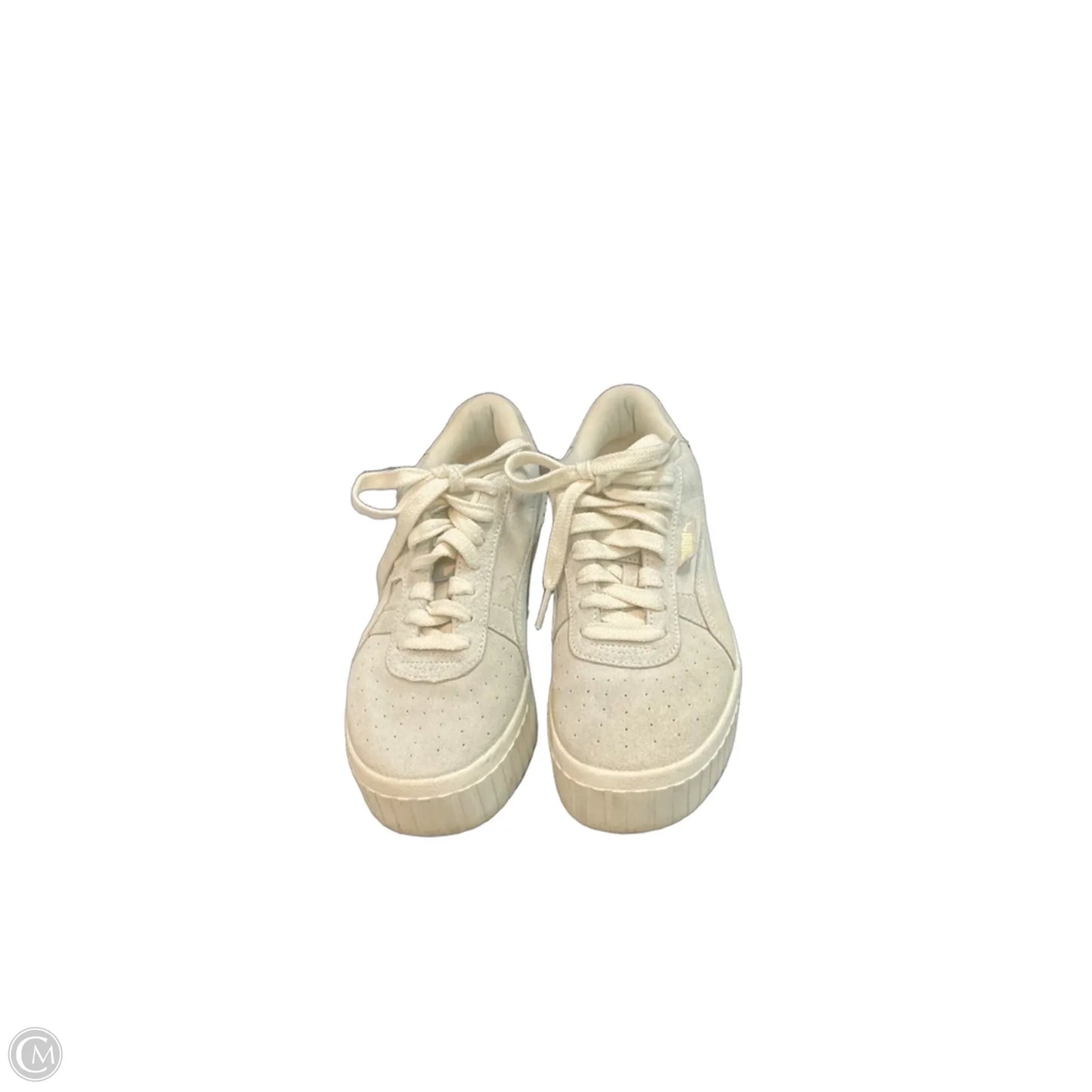 Shoes Sneakers By Puma In Cream, Size: 6.5