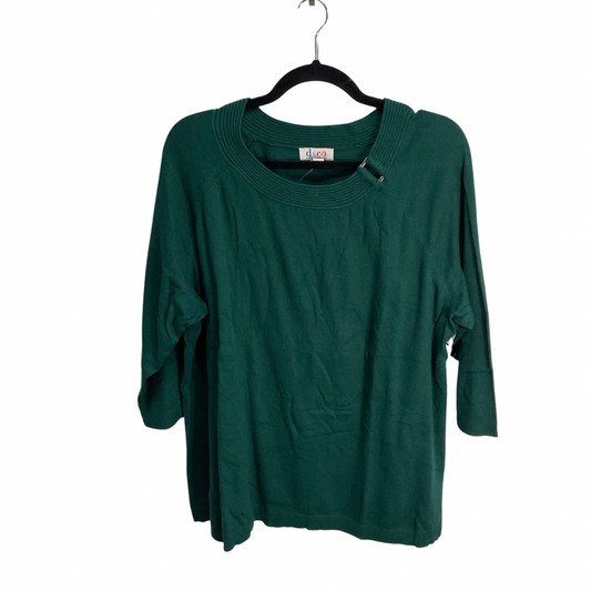 Sweater By Cmc In Green, Size: 2x