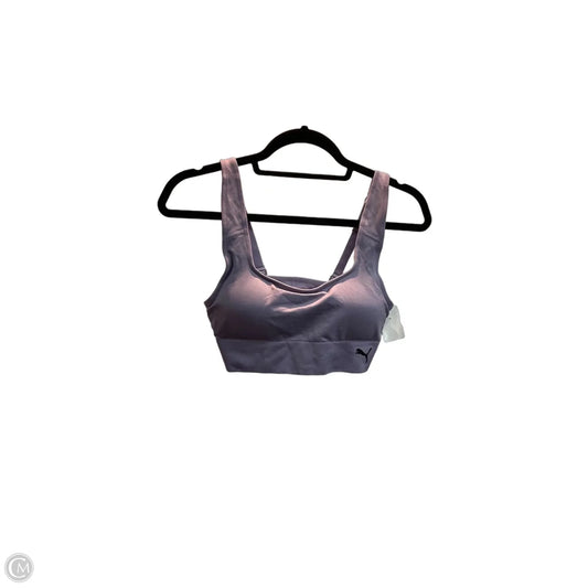 Athletic Bra By Puma In Purple, Size: M