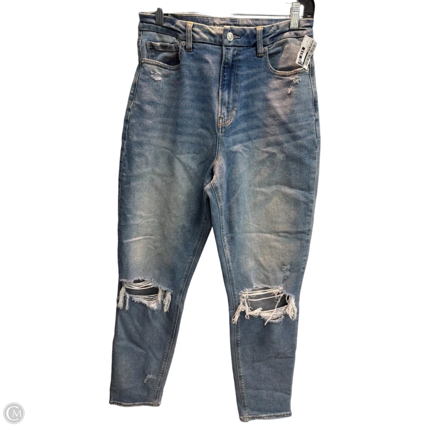 Jeans Straight By Calvin Klein In Blue Denim, Size: 8