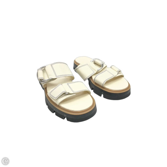 Sandals Heels Platform By Sorel In Cream, Size: 8