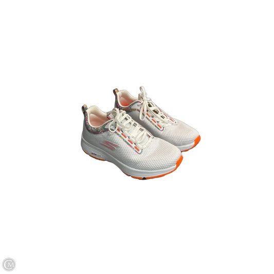 Shoes Athletic By Skechers In Orange & White, Size: 6