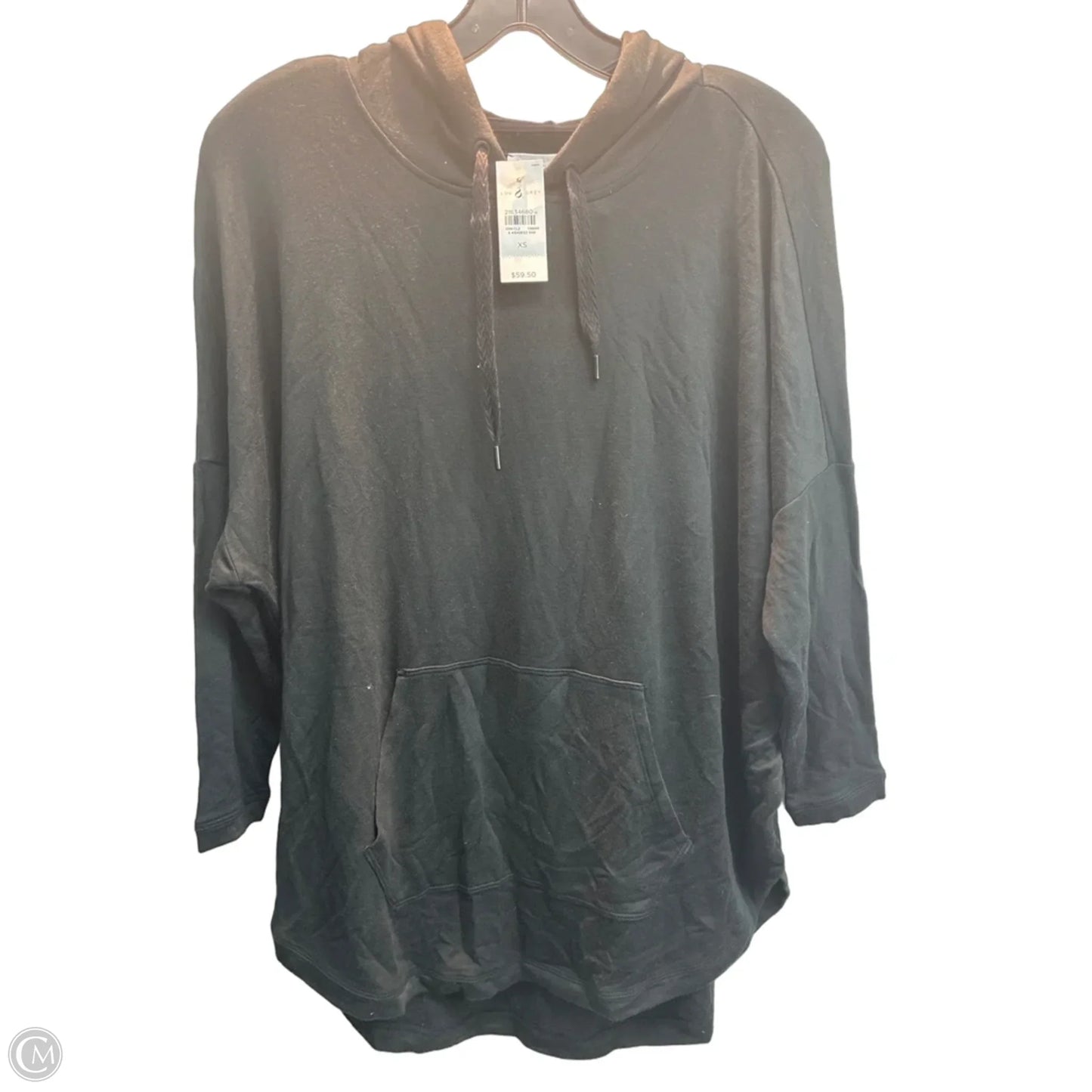 Sweatshirt Hoodie By Lou And Grey In Black, Size: Xs