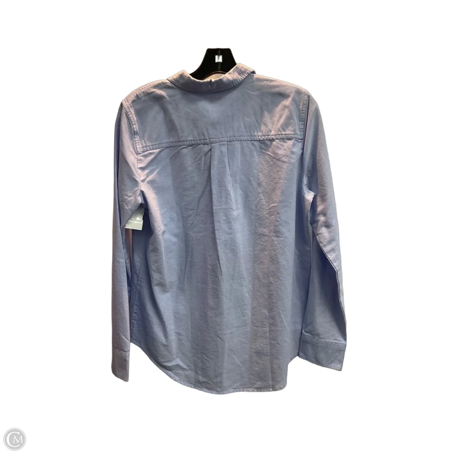 Blouse Long Sleeve By J. Crew In Blue, Size: S
