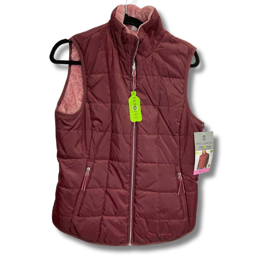 Vest Puffer & Quilted By Free Country In Red, Size: S