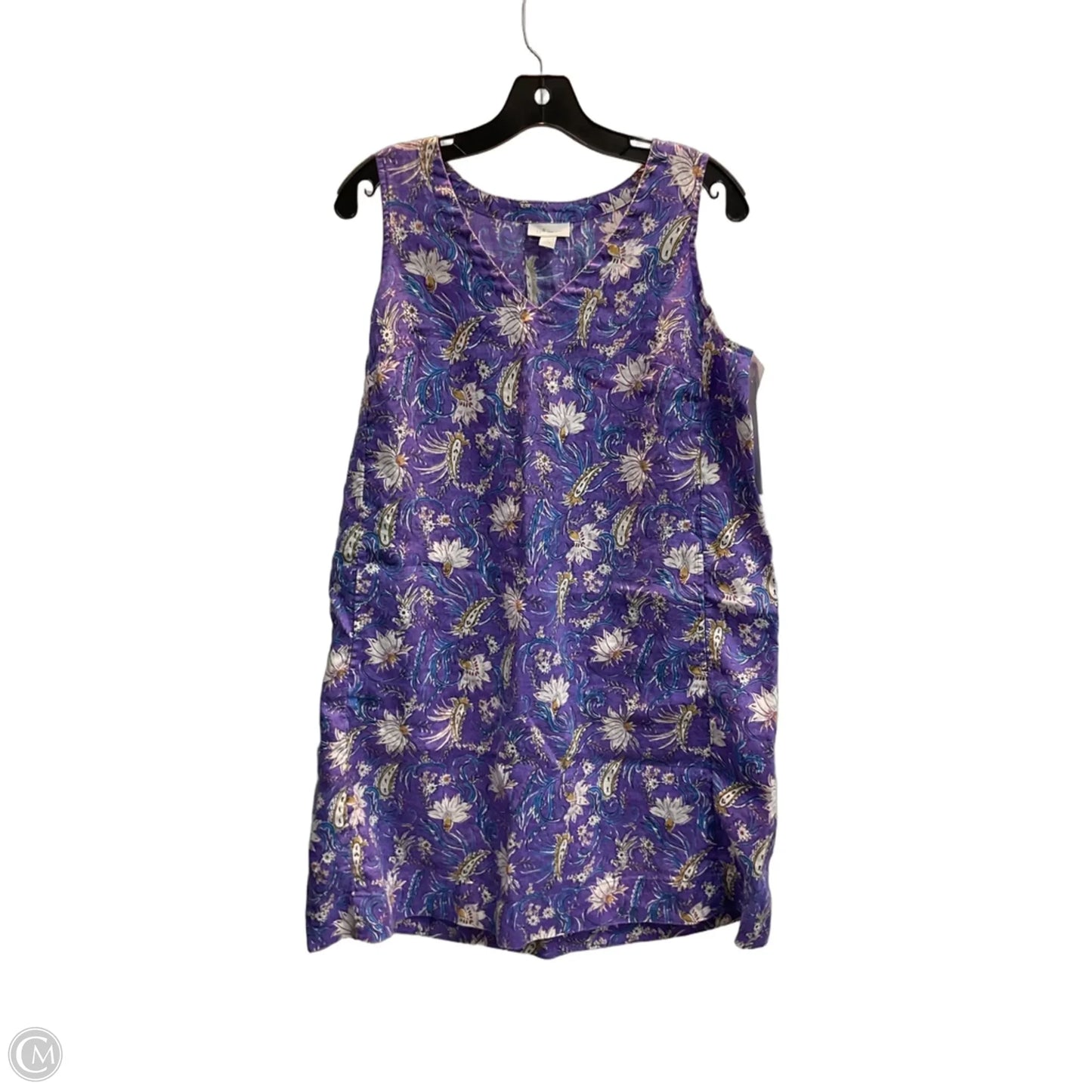 Dress Casual Midi By J. Jill In Purple, Size: Mp