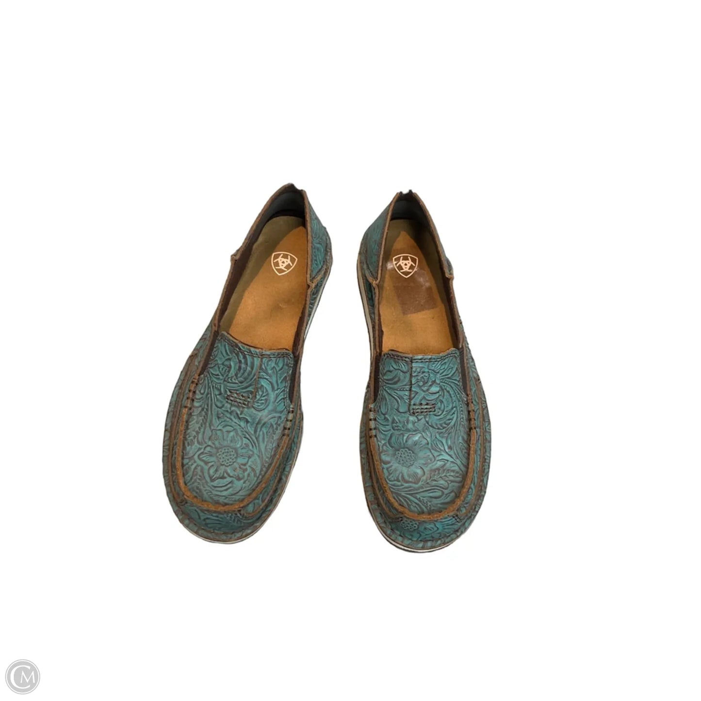 Shoes Flats By Ariat In Teal, Size: 6.5