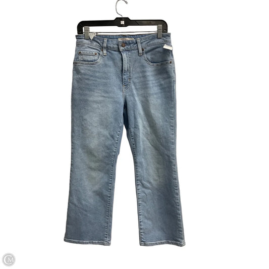 Jeans Cropped By Levis In Blue Denim, Size: 8
