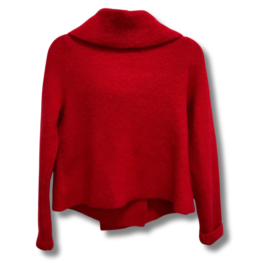 Cardigan By Adrienne Vittadini In Red, Size: M