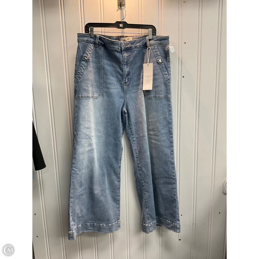 Jeans Wide Leg By Risen In Blue Denim, Size: 24