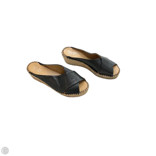 Sandals Heels Platform By Franco Sarto In Black, Size: 8.5