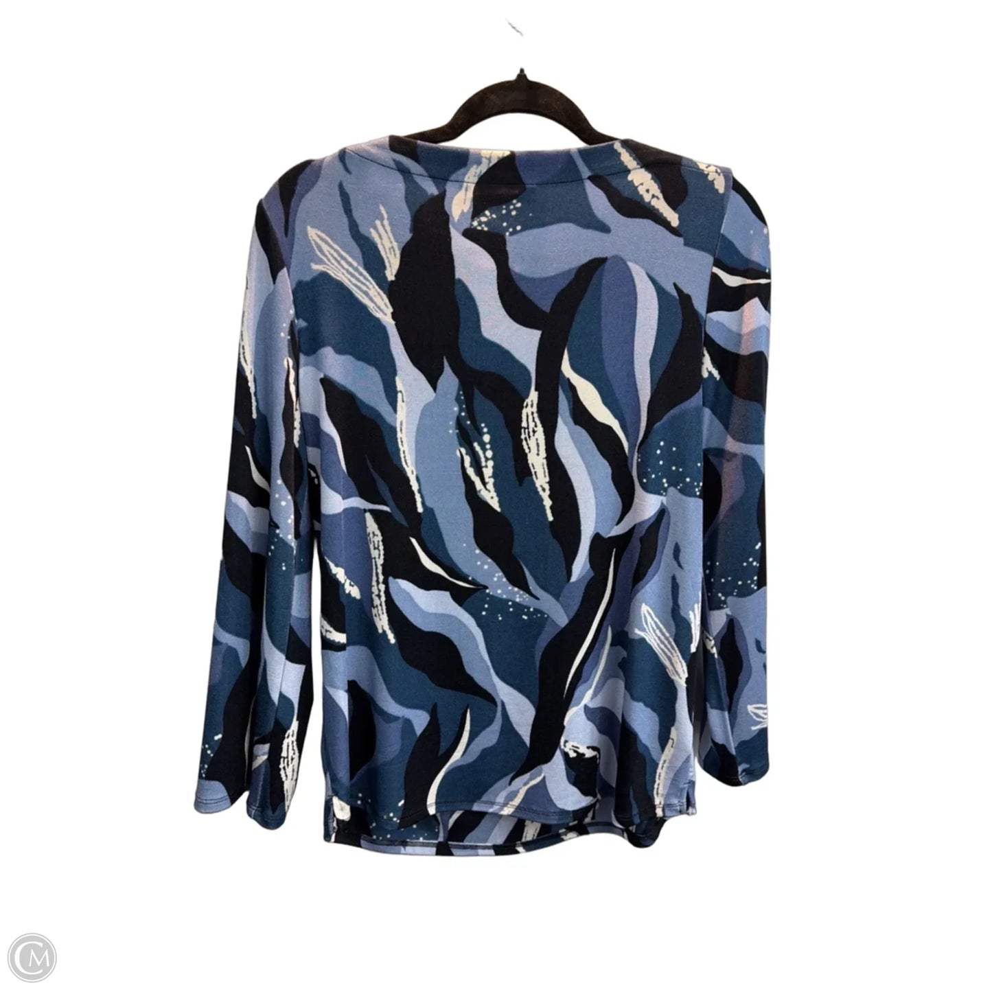 Top Long Sleeve By Chicos In Blue, Size: M