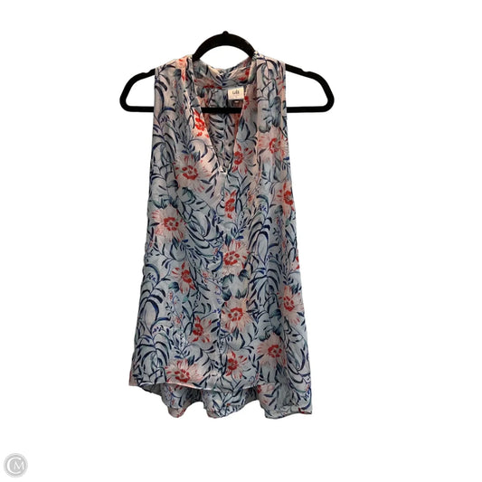 Top Sleeveless By Cabi In Multi-colored, Size: L