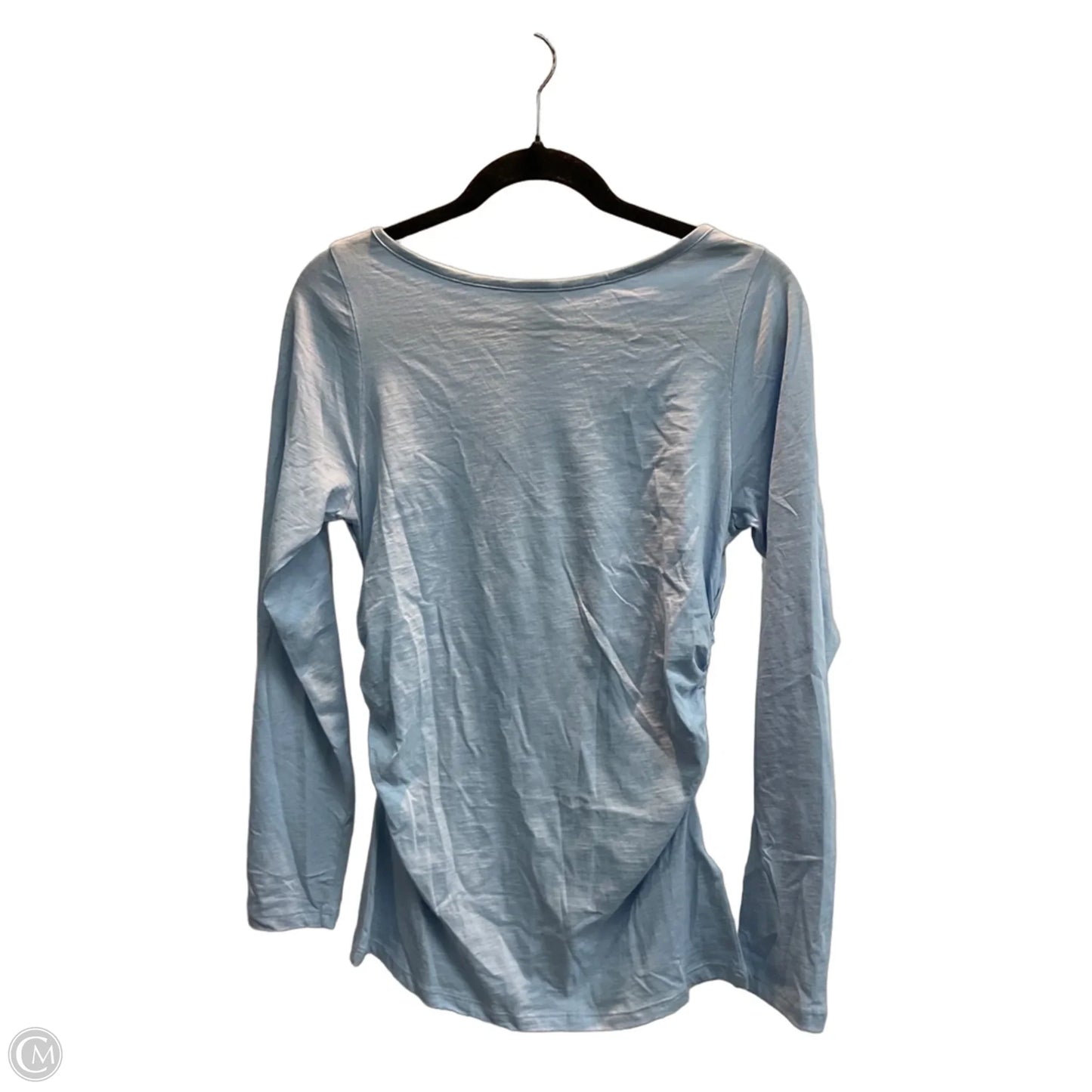 Top Long Sleeve By Madewell In Blue, Size: S
