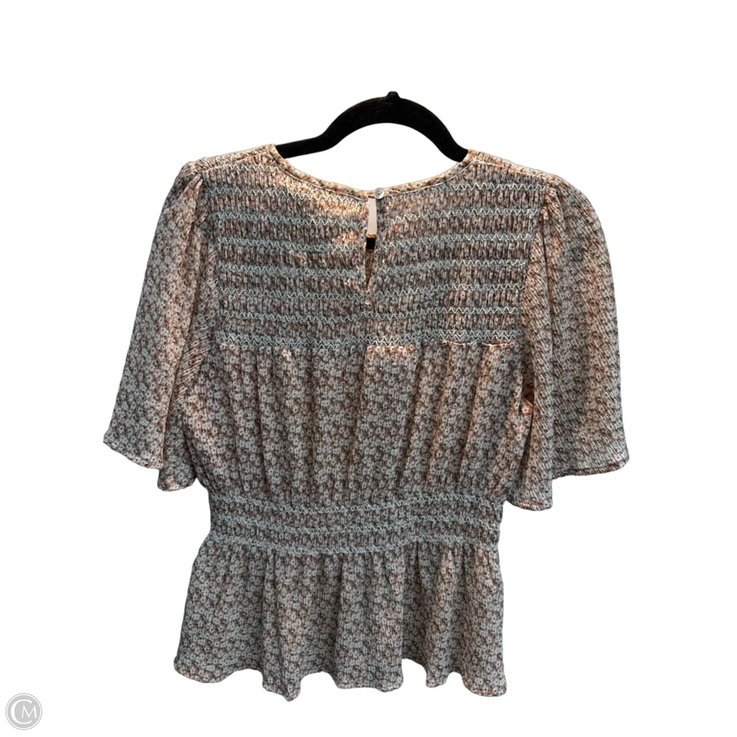 Top Short Sleeve By In Loom In Floral Print, Size: S
