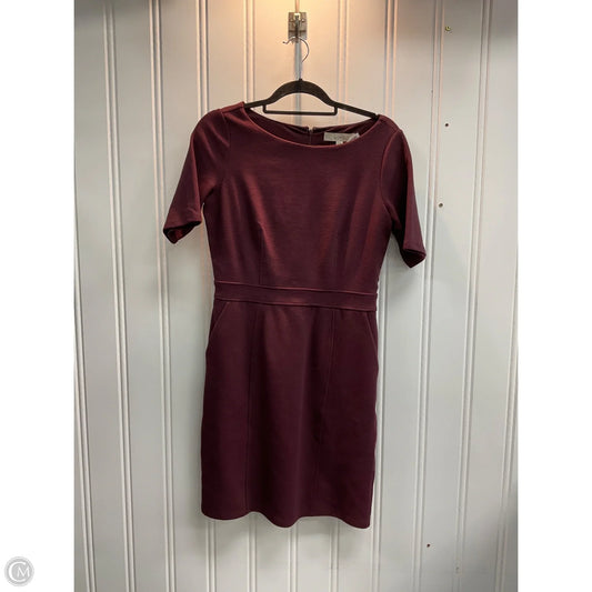 Dress Work By Loft In Maroon, Size: S