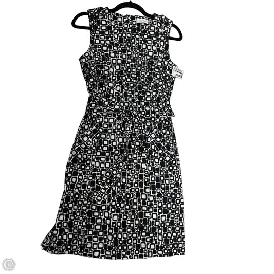 Dress Work By Calvin Klein In Geometric Pattern, Size: S