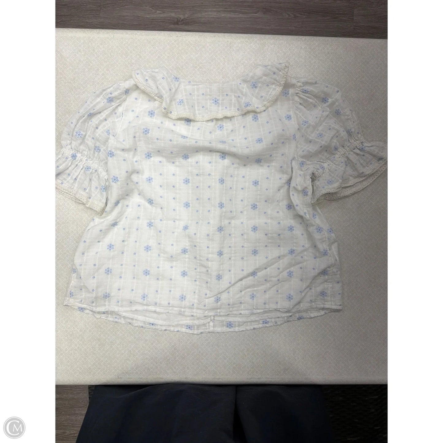 Blouse Short Sleeve By Lc Lauren Conrad In White, Size: Lp