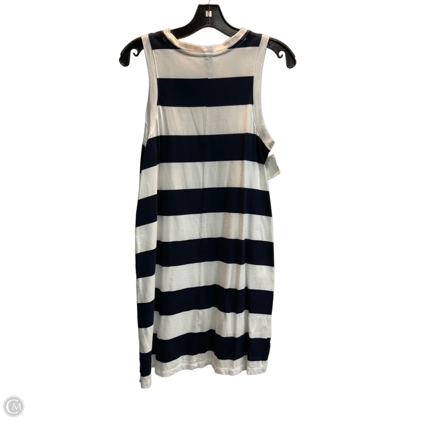 Dress Casual Midi By Old Navy In Striped Pattern, Size: M
