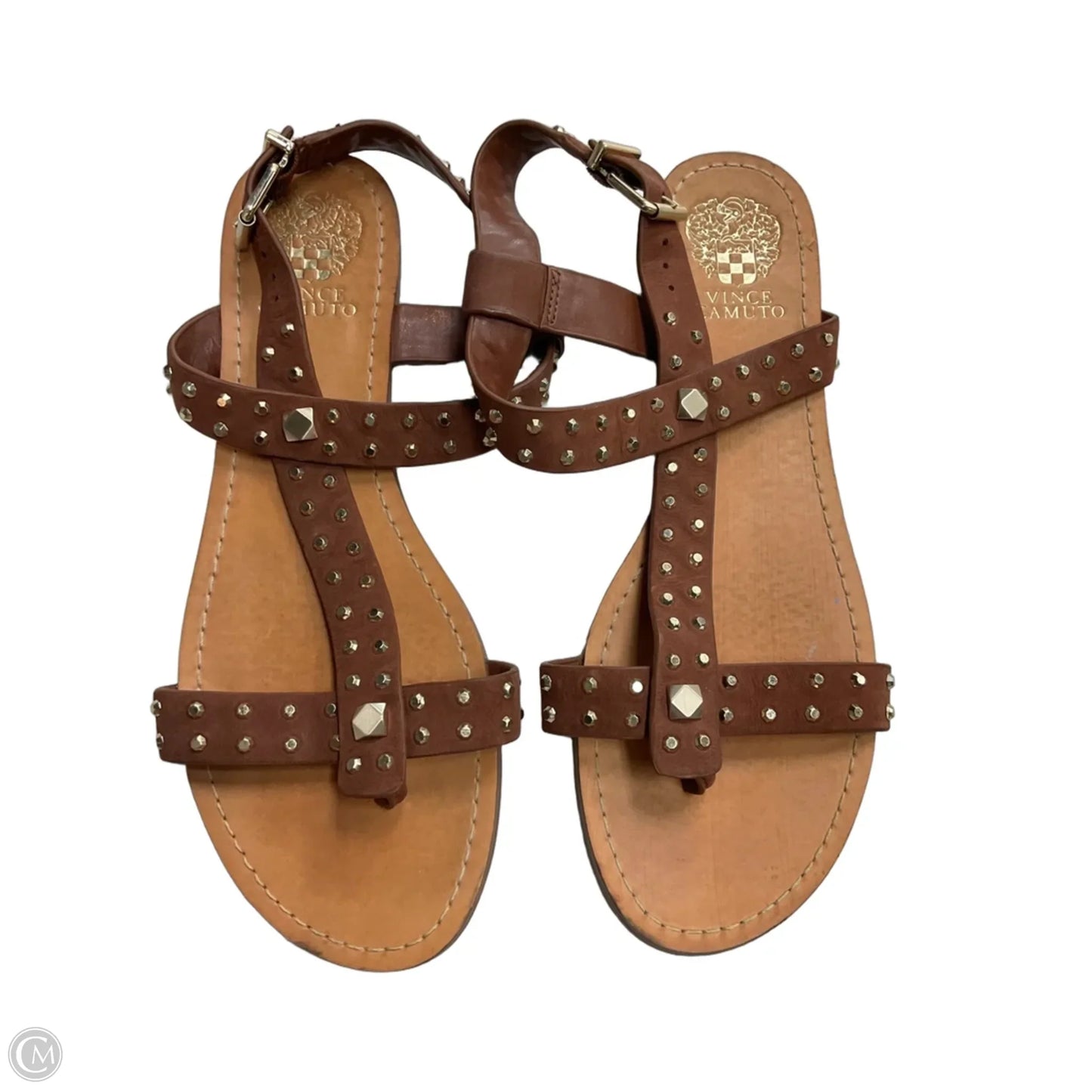 Sandals Flats By Vince Camuto In Brown, Size: 10