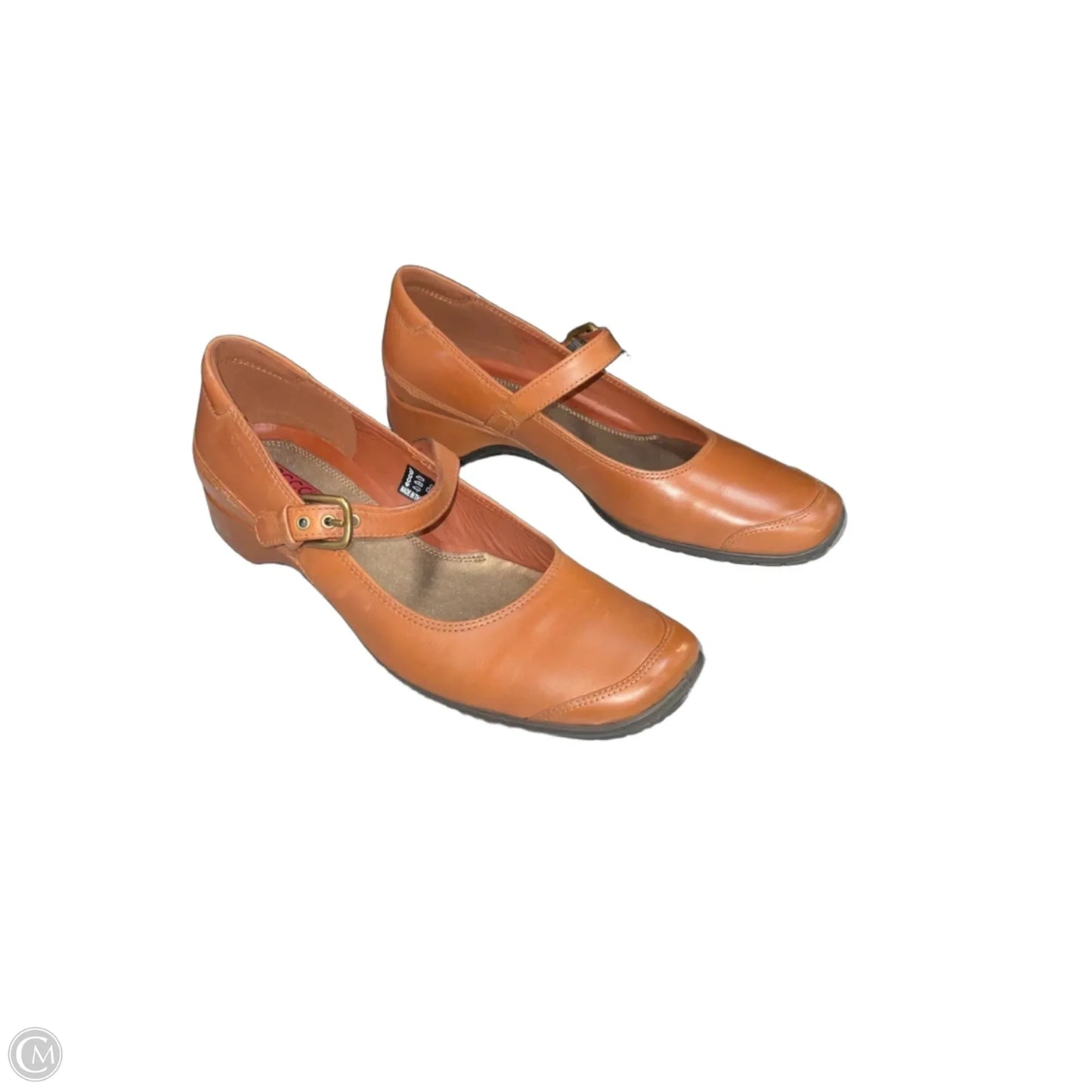 Shoes Heels Block By Ecco In Brown, Size: 7