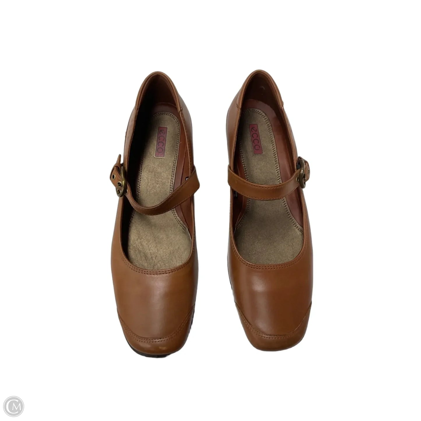 Shoes Heels Block By Ecco In Brown, Size: 7