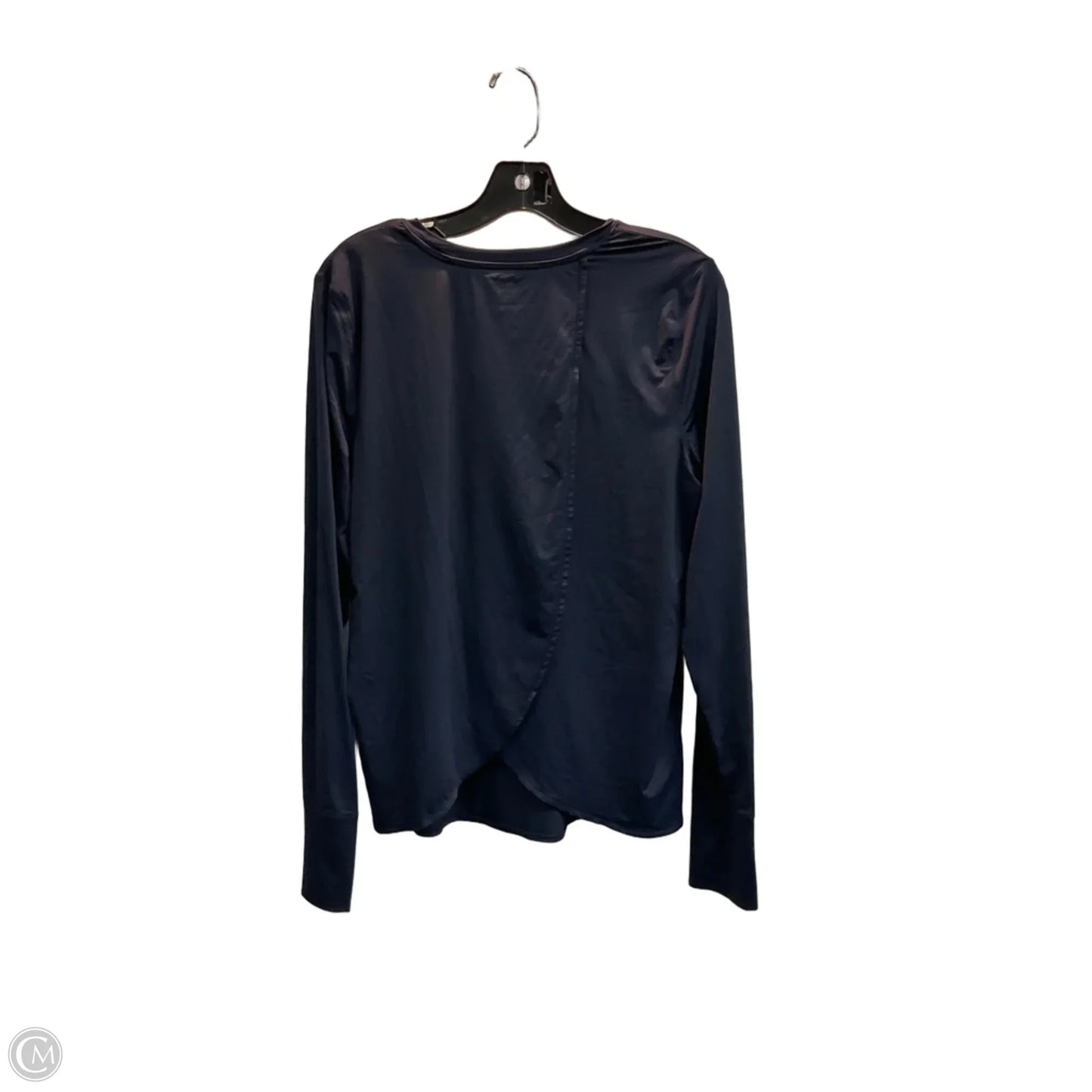 Athletic Top Long Sleeve Collar By Athleta In Blue, Size: L