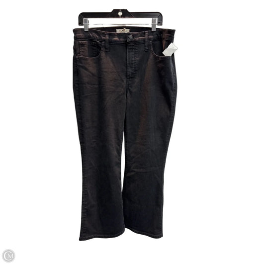 Jeans Straight By Madewell In Black Denim, Size: 14