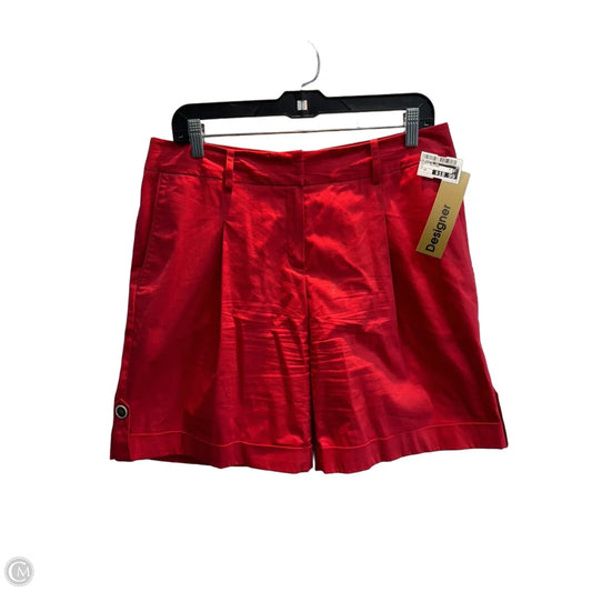Shorts Designer By Lafayette 148 In Red, Size: 10
