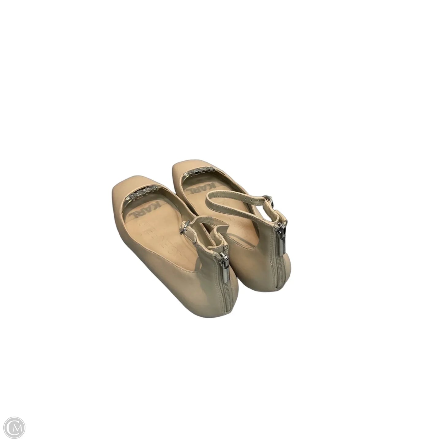 Shoes Designer By Karl Lagerfeld In Tan, Size: 9