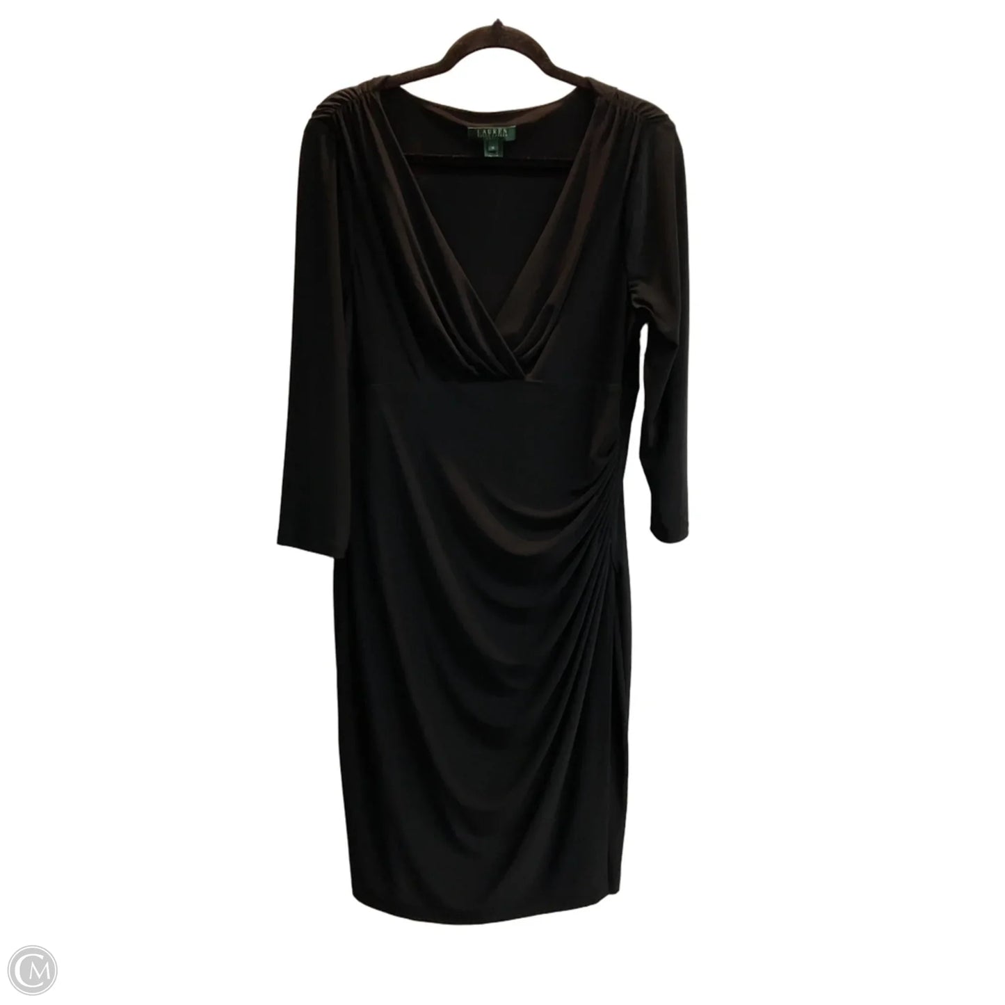 Dress Work By Lauren By Ralph Lauren In Black, Size: Xl