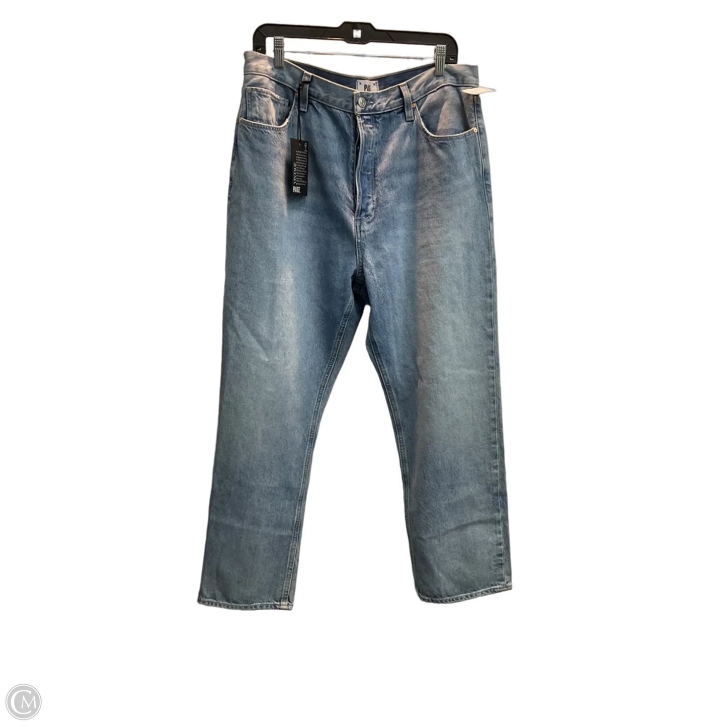 Jeans Wide Leg By Paige In Blue Denim, Size: 14