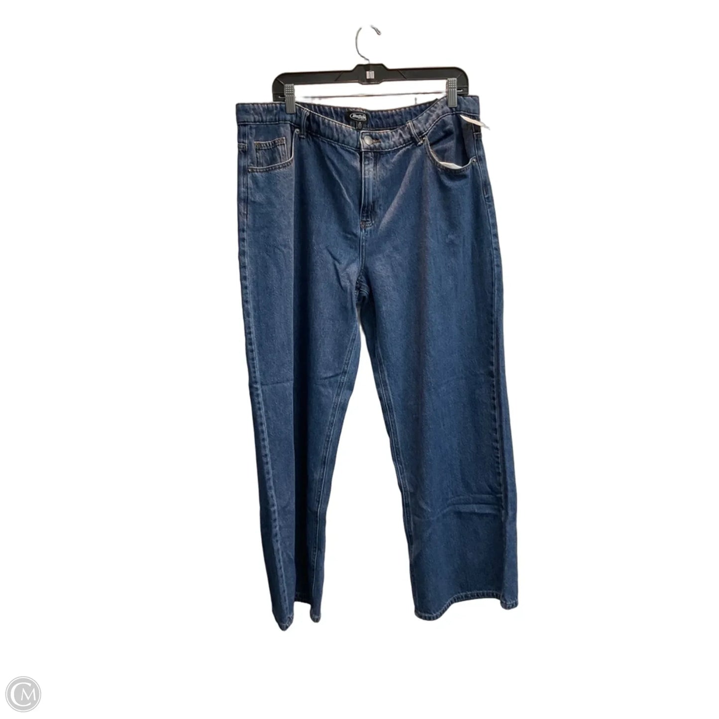 Jeans Wide Leg By Buffalo David Bitton In Blue Denim, Size: 14