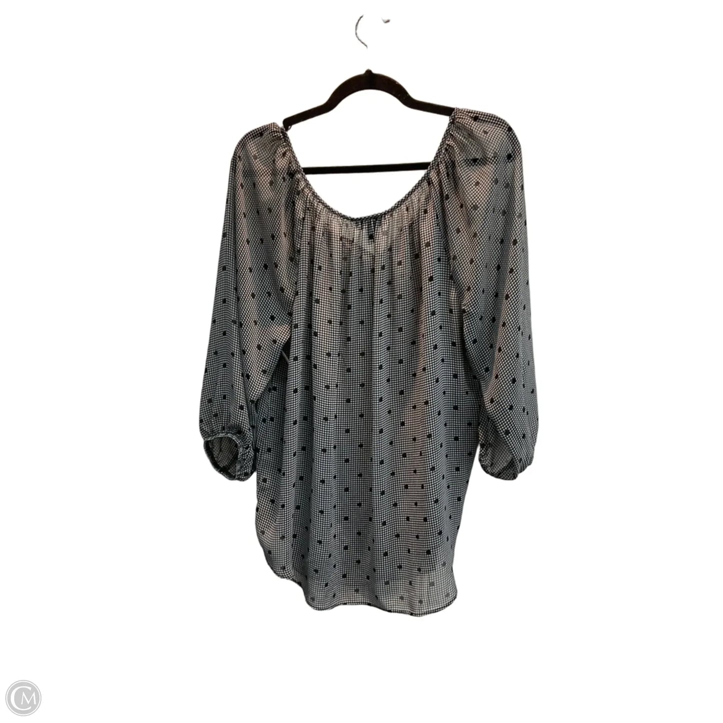 Top Short Sleeve By Alyx In Polkadot Pattern, Size: 1x